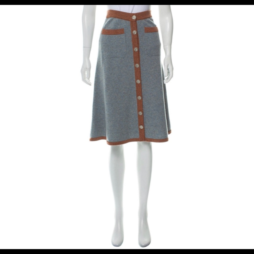 CHANEL Paris-Rome Cashmere Skirt - Picture 1 of 8